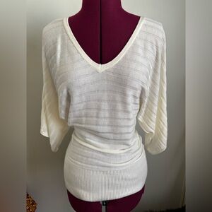EUC New York & Co Elegant White Women's Top, Size S